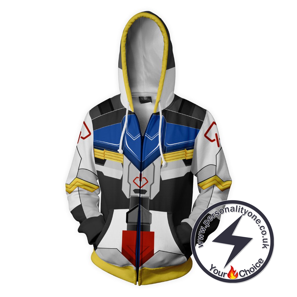 Mobile Suit Gundam Hoodies - Barbatos Zip Up Hoodie Jacket